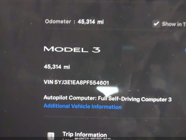 2023 TESLA MODEL 3 5YJ3E1EA8PF554601 Photo 6