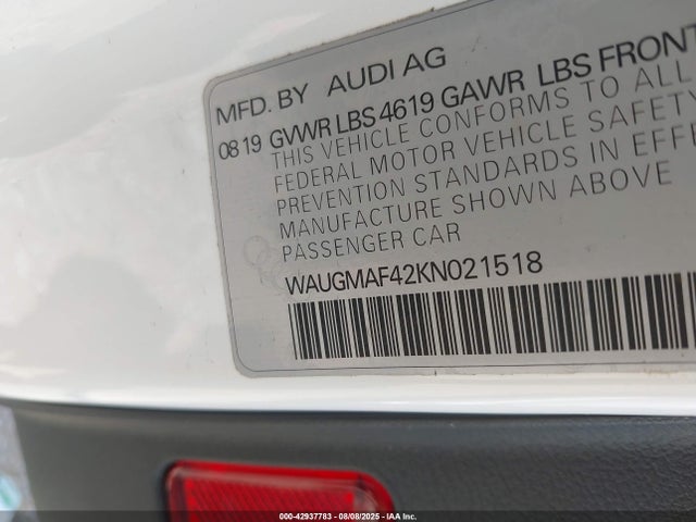2019 AUDI A4 WAUGMAF42KN021518 Photo 8