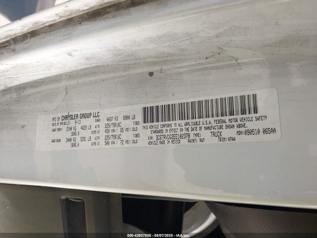 RAM Promaster 2500 2014 3C6TRVDG2EE102378 Image 9