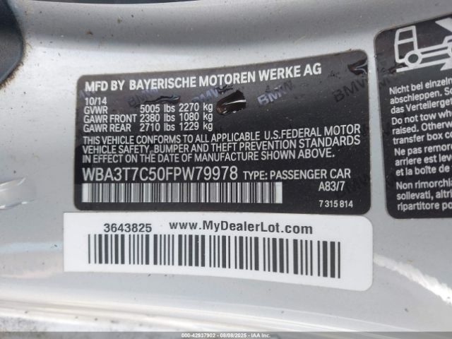 2015 BMW 435I WBA3T7C50FPW79978 Photo 8