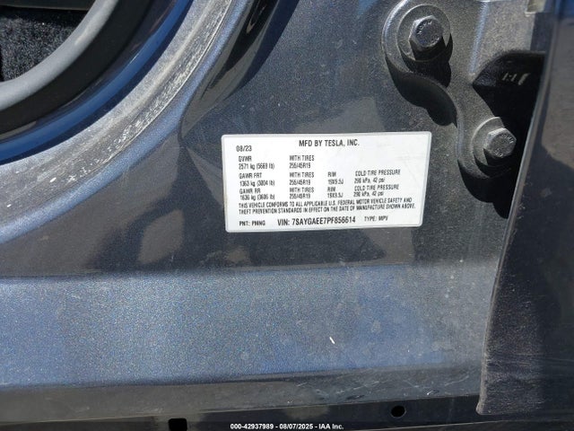 2023 TESLA MODEL Y 7SAYGAEE7PF856614 Photo 8