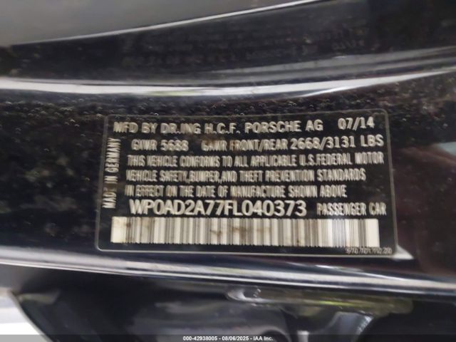 2015 PORSCHE PANAMERA E-HYBRID WP0AD2A77FL040373 Photo 8