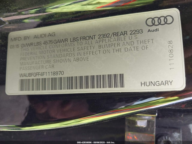 2015 AUDI A3 WAUBFGFF4F1118970 Photo 8