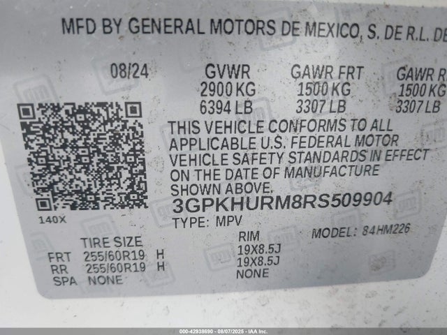 Honda x0b+ec5 2024 3GPKHURM8RS509904 Image 9