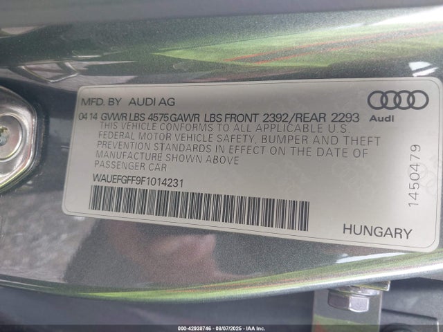 2015 AUDI A3 WAUEFGFF9F1014231 Photo 8