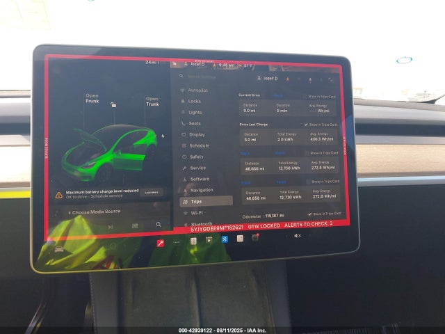 2021 TESLA MODEL Y 5YJYGDEE9MF152621 Photo 6