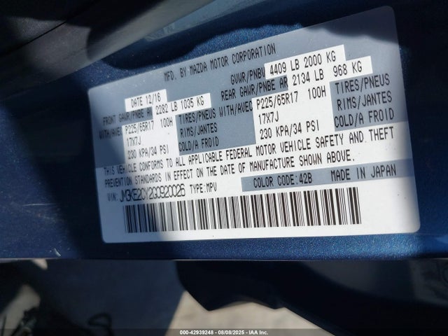 Mazda py 2016 JM3KE2CY2G0920026 Image 9