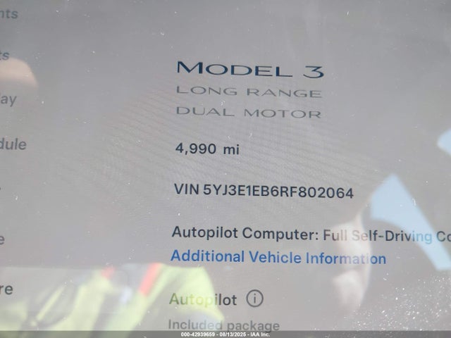 2024 TESLA MODEL 3 5YJ3E1EB6RF802064 Photo 6