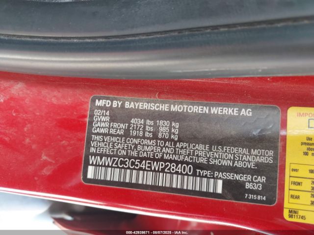 2014 MINI COUNTRYMAN WMWZC3C54EWP28400 Photo 8