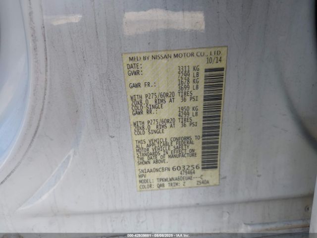 2015 NISSAN ARMADA 5N1AA0NC8FN603256 Photo 8