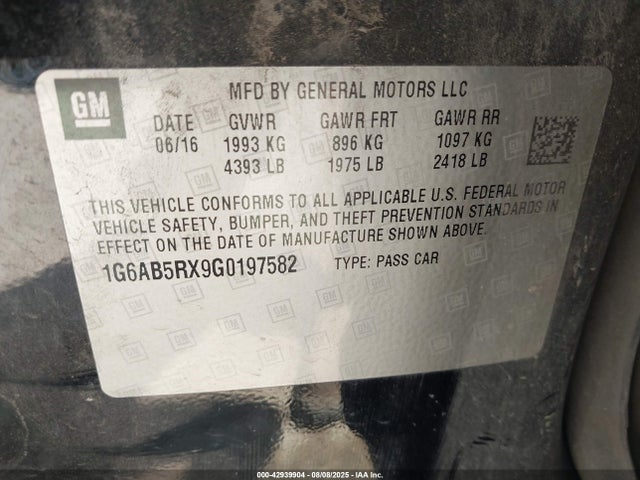 2016 CADILLAC ATS 1G6AB5RX9G0197582 Photo 8