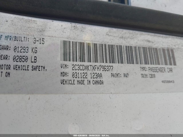 Dodge Charger 2015 2C3CDXKTXFH796377 Image 9