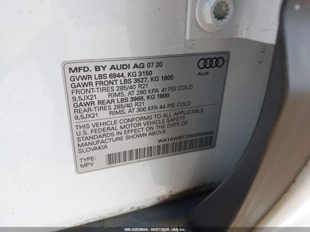 2021 AUDI SQ7 WA1AWBF70MD000544 Photo 8