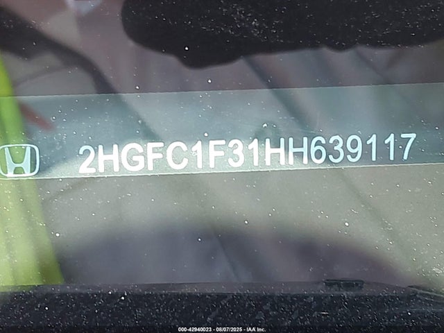 2HGFC1F31HH639117 Honda l15b7