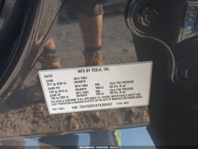 2026 TESLA MODEL Y 7SAYGDEEXTA388497 Photo 8