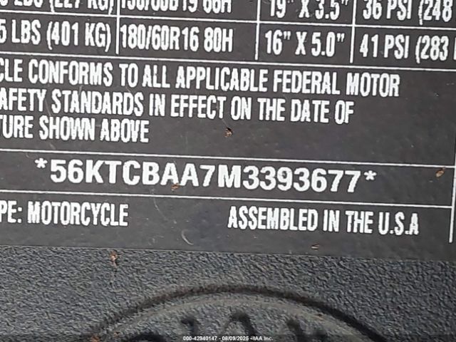 2021 INDIAN MOTORCYCLE CO. CHIEFTAIN 56KTCBAA7M3393677 Photo 9