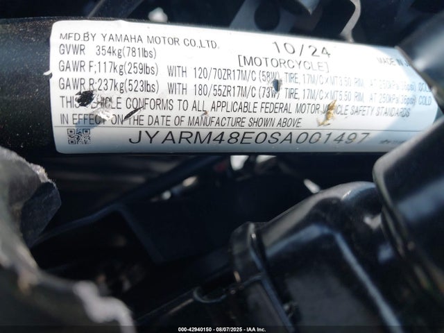 Yamaha 2025 2025 JYARM48E0SA001497 Image 10