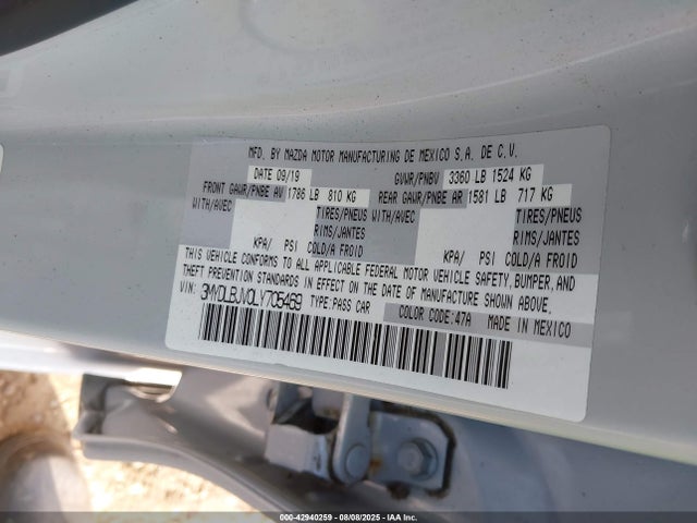 3MYDLBJV0LY705469 Toyota p5v
