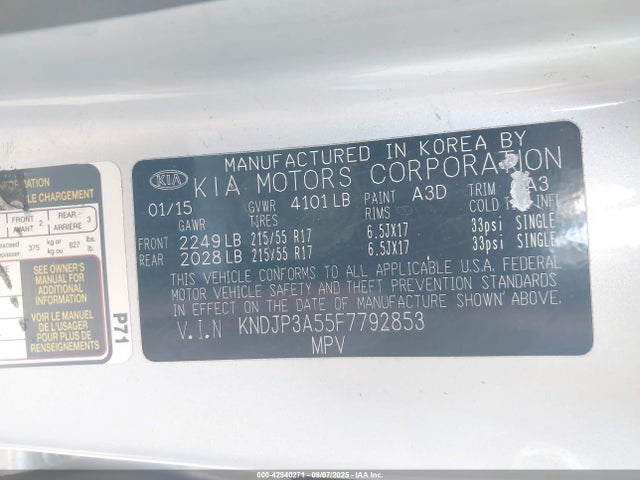 KIA dohc gdi nu 2015 KNDJP3A55F7792853 Image 9