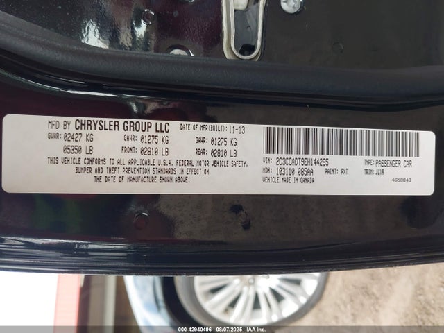 Chrysler 2014 2014 2C3CCADT9EH144295 Image 9