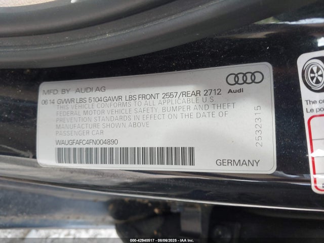 2015 AUDI A6 WAUGFAFC4FN004890 Photo 8