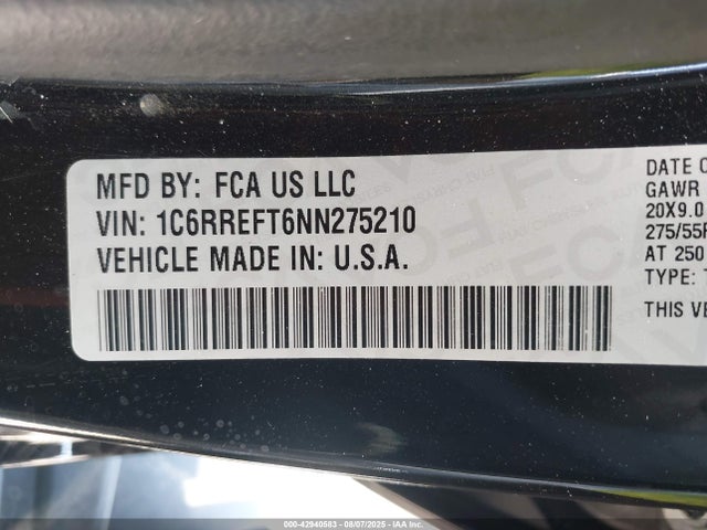 1C6RREFT6NN275210 RAM 1500