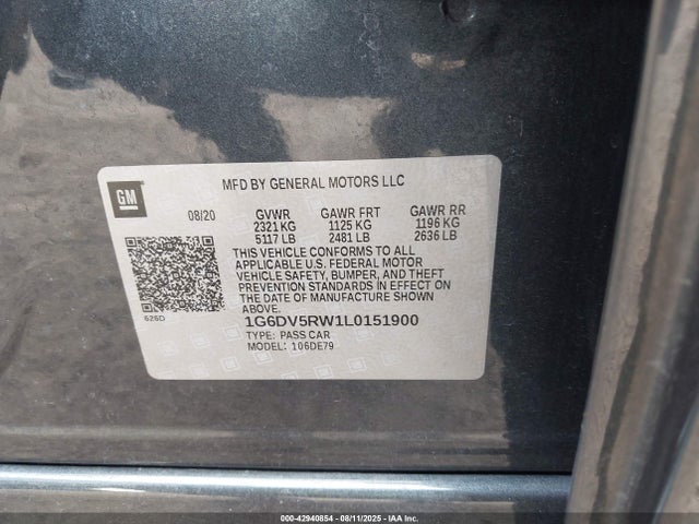 2020 CADILLAC CT5 1G6DV5RW1L0151900 Photo 8