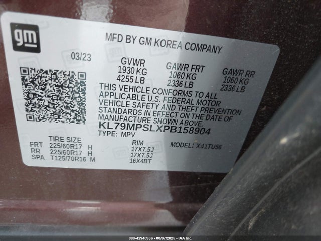 Chevrolet l3t 2023 KL79MPSLXPB158904 Image 9