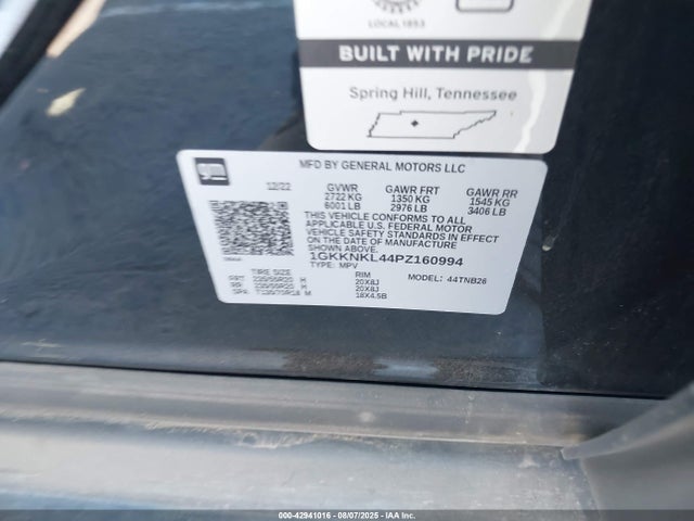 1GKKNKL44PZ160994 GMC lsy