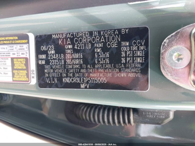 2023 KIA NIRO KNDCR3LE1P5115005 Photo 8