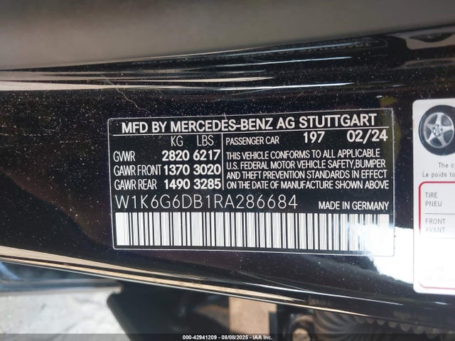 W1K6G6DB1RA286684 Mercedes-Benz m256