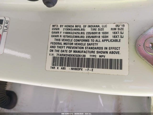 Honda l15be 2019 7FARW2H8XKE026139 Image 9