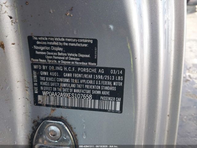 2014 PORSCHE 911 WP0AA2A9XES107658 Photo 8