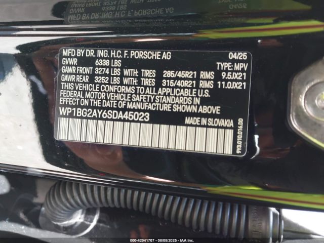 2025 PORSCHE CAYENNE COUPE WP1BG2AY6SDA45023 Photo 8