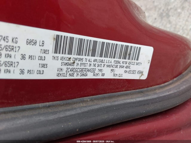 2C4RDGCG8ER344332 Dodge 2014