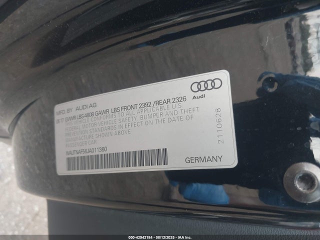2018 AUDI A5 WAUTNAF56JA011360 Photo 8