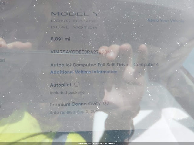 2024 TESLA MODEL Y 7SAYGDEE3RA279534 Photo 6