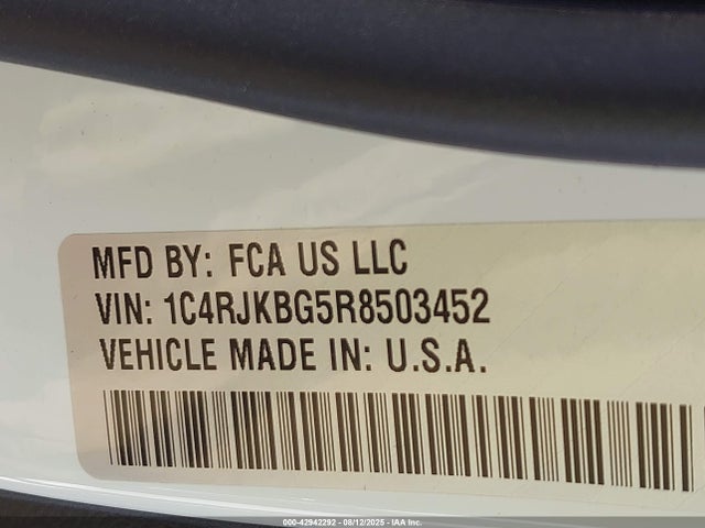1C4RJKBG5R8503452 Jeep GRAND CHEROKEE L