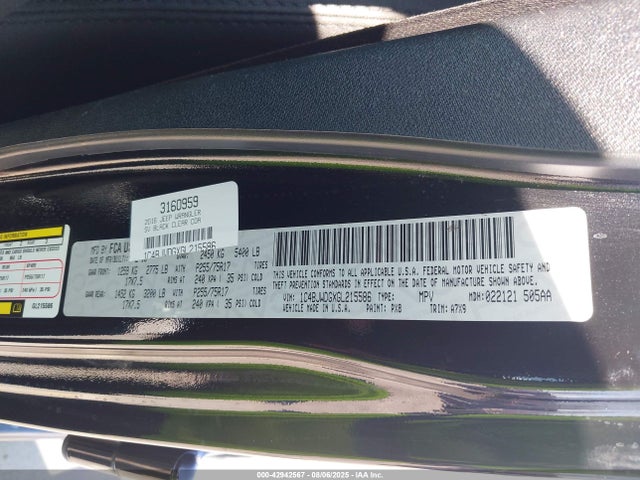 1C4BJWDGXGL215586 Jeep 2016