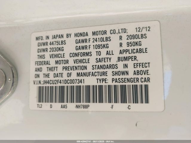 2013 ACURA TSX JH4CU2F41DC007341 Photo 8