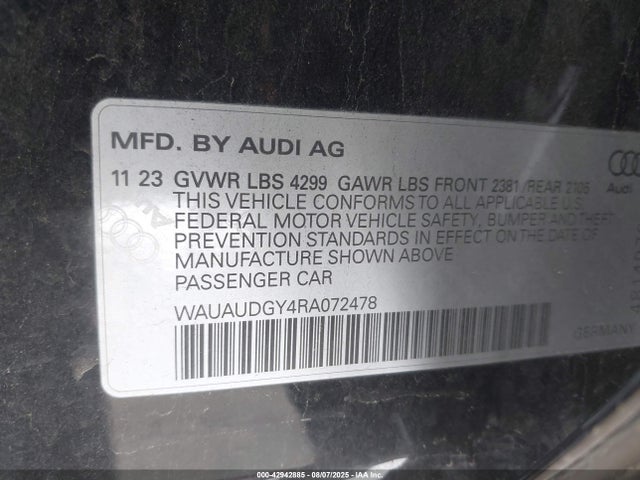 2024 AUDI A3 WAUAUDGY4RA072478 Photo 8