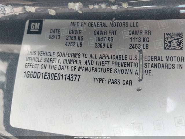 2014 CADILLAC CTS 1G6DD1E30E0114377 Photo 8