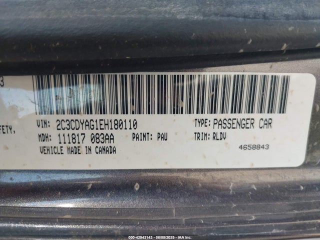 2C3CDYAG1EH180110 Dodge Challenger