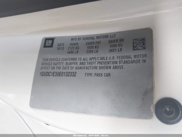 2014 CADILLAC CTS 1G6DC1E39E0132332 Photo 8