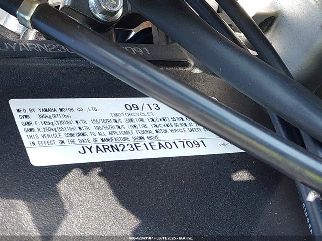 Yamaha Yzf-r1 2014 JYARN23E1EA017091 Image 10