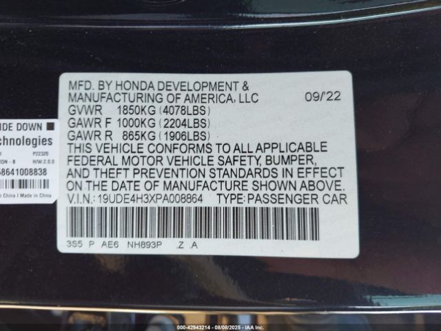 2023 ACURA INTEGRA 19UDE4H3XPA008864 Photo 8