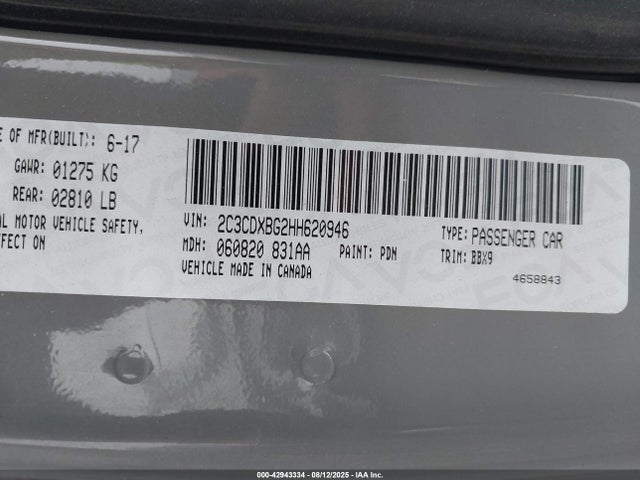 2017 DODGE CHARGER 2C3CDXBG2HH620946 Photo 8