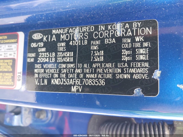 KIA t-gdi 2020 KNDJ53AF6L7083536 Image 9