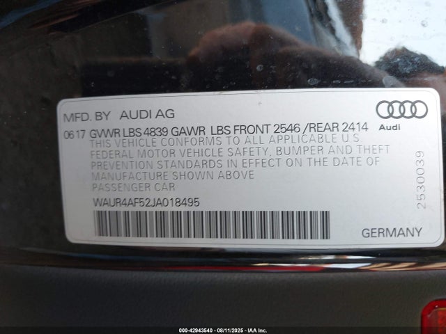 2018 AUDI S5 WAUR4AF52JA018495 Photo 8