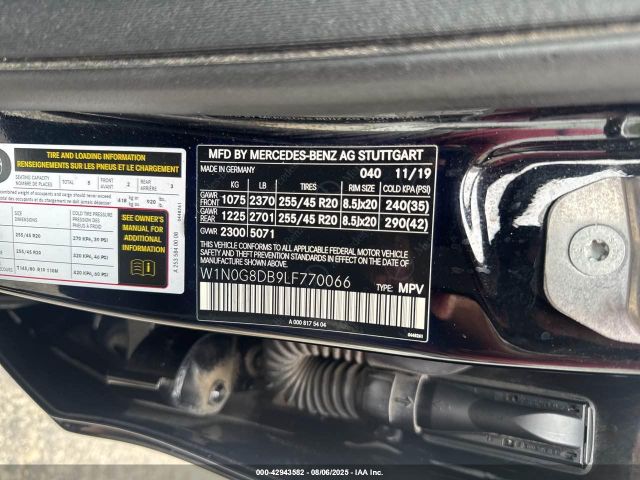 2020 MERCEDES-BENZ GLC W1N0G8DB9LF770066 Photo 8